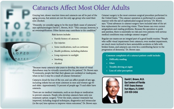 Cataracts Affect Most Older Adults Cataracts Affect Most Older Adults