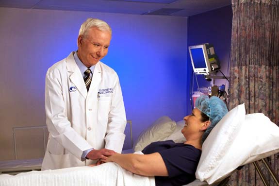 Experiencing Cloudy or Blurred Vision? Dr. Brown with Cataract Patient