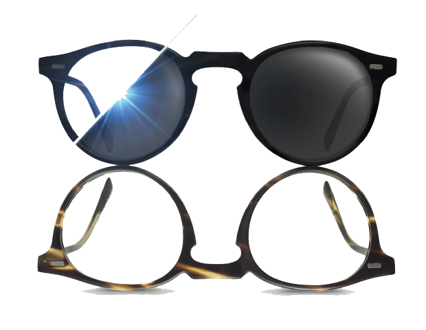 broken glasses