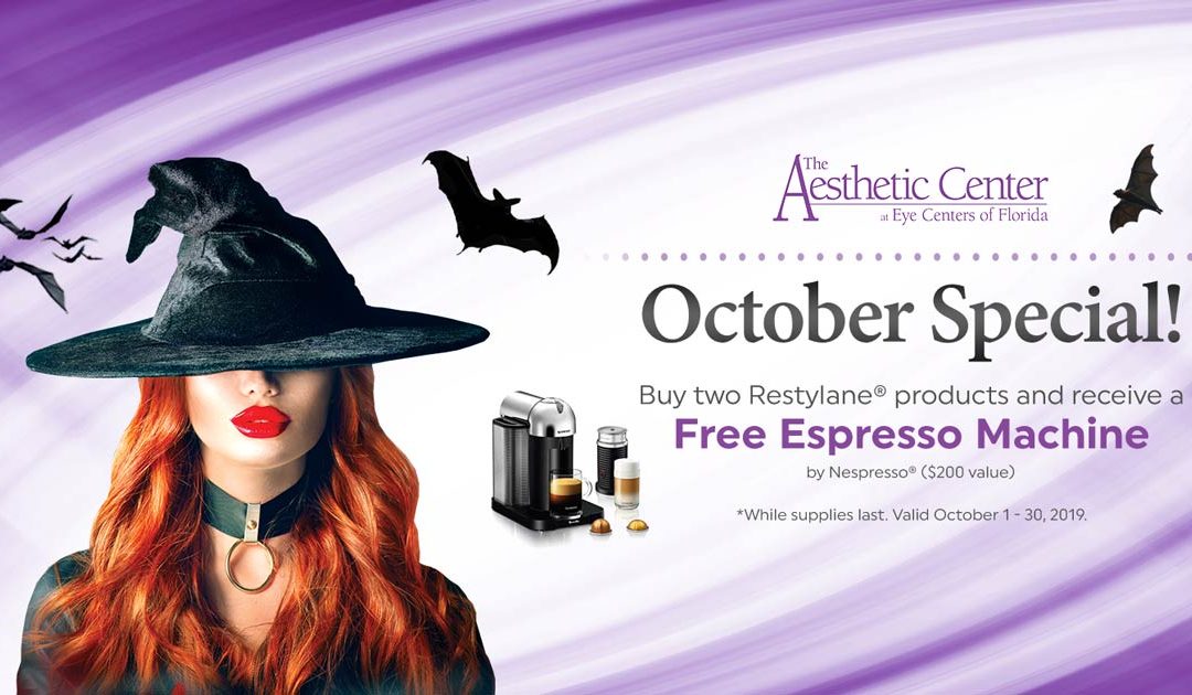 October Special: Buy 2 Restylane® Products, get a FREE Espresso Maker